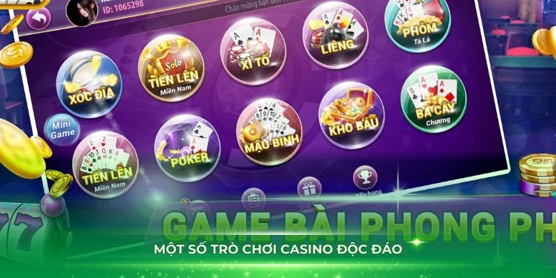 Khám phá một số trò chơi casino độc đáo tại nhà cái 8Kbet